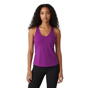 Champion Size L Fitted Purple Sleeveless Workout Top
